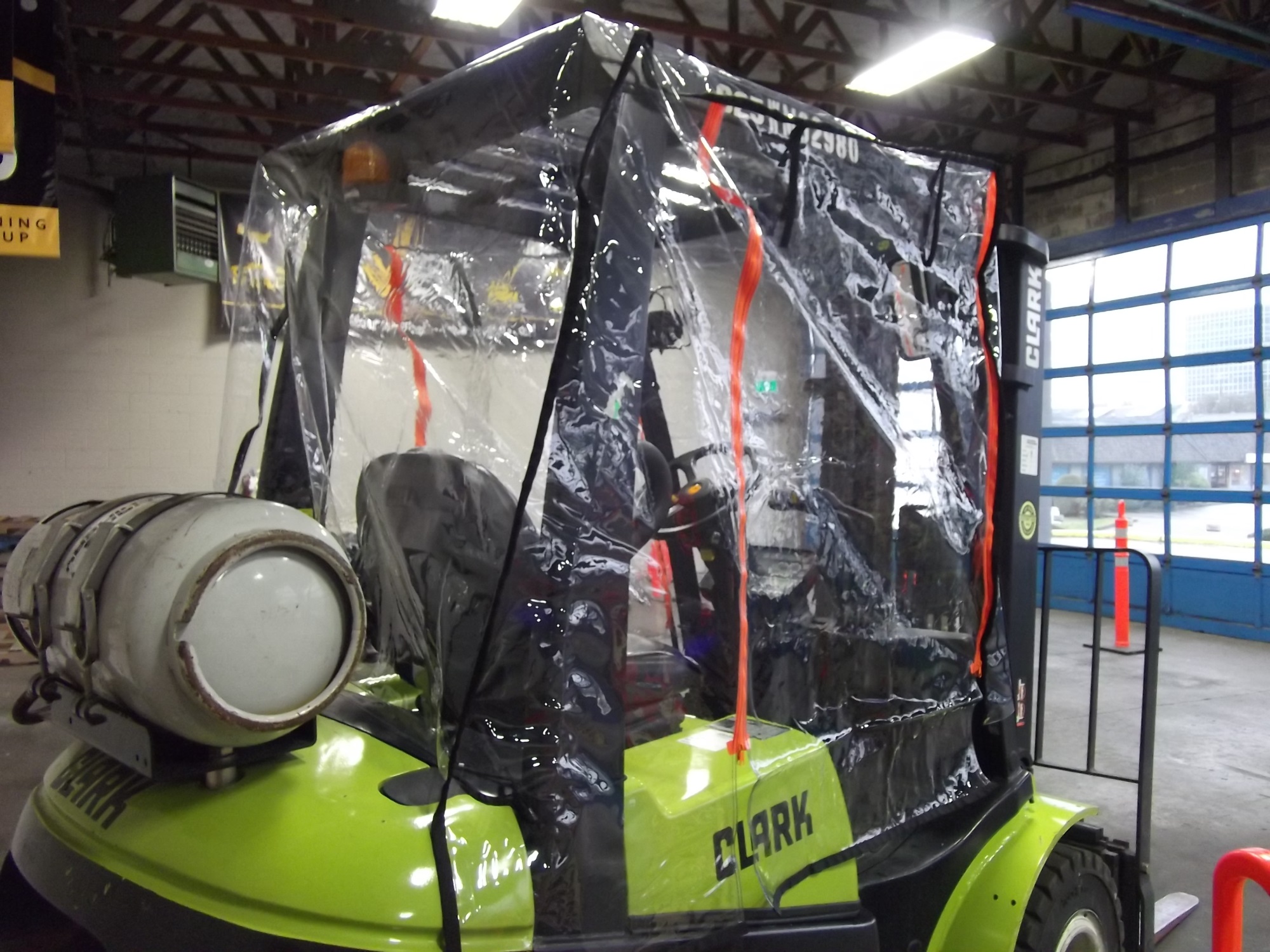 Standard up to 6,000 lb Atrium Full Forklift Enclosure 