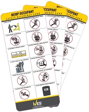 Safety Reference Card - MEWP Occupants (Pack of 3) image